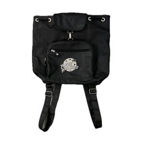 PLANET HOLLYWOOD Embroidered Leather Backpack